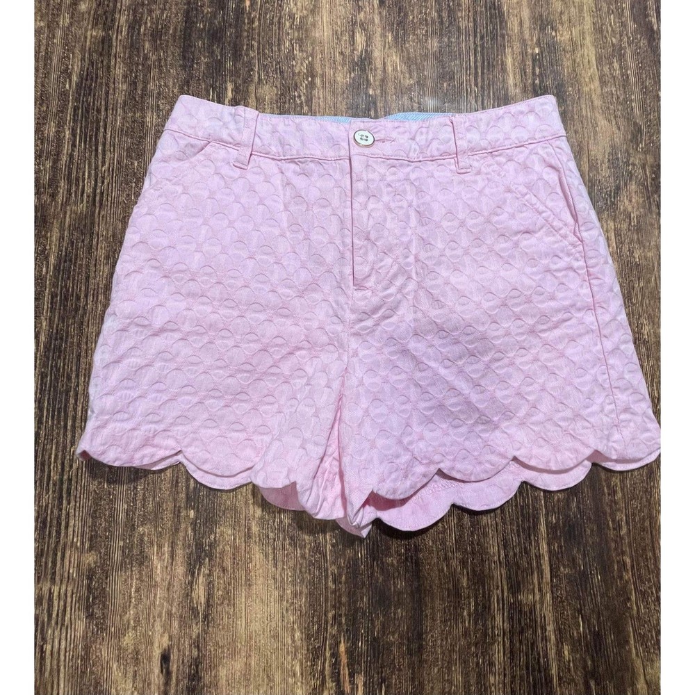 Crown & Ivy Pink Scalloped Shorts size 14